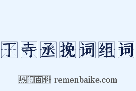 丁寺丞挽词组词是什么意思的图片